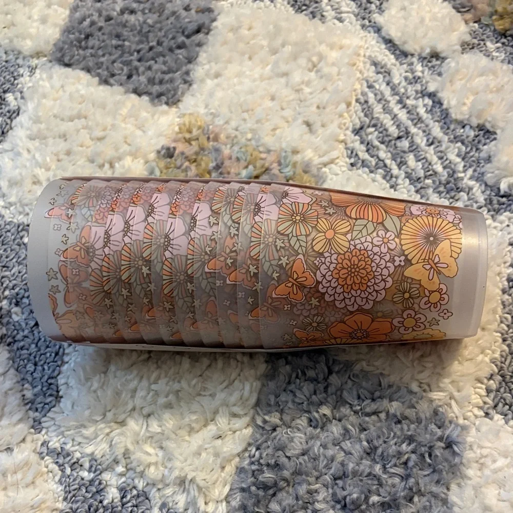 Jessica Simpson Floral Cups- 12 Pack